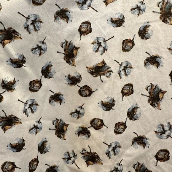 NWT Stitch Note Men's White Woven Button Down Cotton Print Shirt Short Sleeve 2X - Picture 3 of 8